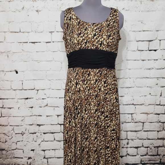 Perceptions Dresses & Skirts - 👗 Perceptions 18W Brown/Black/Cream Print Dress